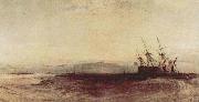 Joseph Mallord William Turner Ein gestrandetes Schiff oil painting reproduction